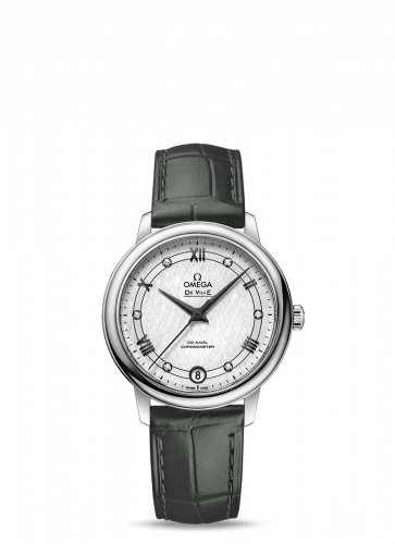 Omega De Ville Prestige Co-Axial 32.7 Stainless Steel / Vintage Silk Silver 424.13.33.20.52.002 Omega De Ville Prestige Co-Axial 32.7 Stainless Steel / Vintage Silk Silver 424.13.33.20.52.002
