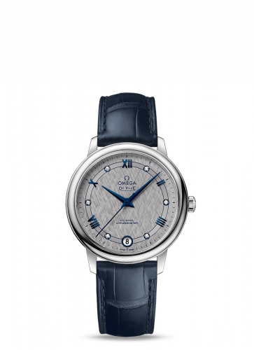 Omega De Ville Prestige Co-Axial 32.7 Stainless Steel / Vintage Grey Silk 424.13.33.20.56.002