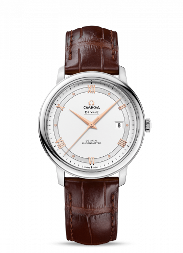 Omega De Ville Prestige Co-Axial 39.5 Stainless Steel / Vintage Silver 424.13.40.20.02.002