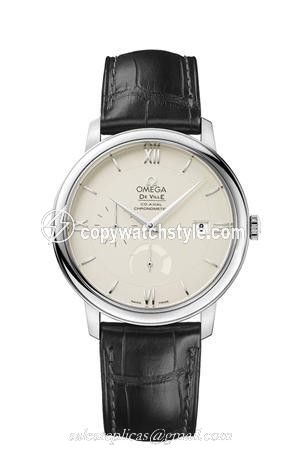 Omega De Ville Prestige Co-Axial 39.5 Power Reserve Stainless Steel / Ivory / GUM Red Square 424.13.40.21.09.001 Omega De Ville Prestige Co-Axial 39.5 Power Reserve Stainless Steel / Ivory / GUM Red Square 424.13.40.21.09.001