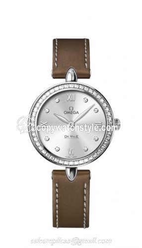 Omega De Ville Prestige Dewdrop Quartz 27.4 Stainless Steel / Silver / Diamond 424.17.27.60.52.001 Omega De Ville Prestige Dewdrop Quartz 27.4 Stainless Steel / Silver / Diamond 424.17.27.60.52.001