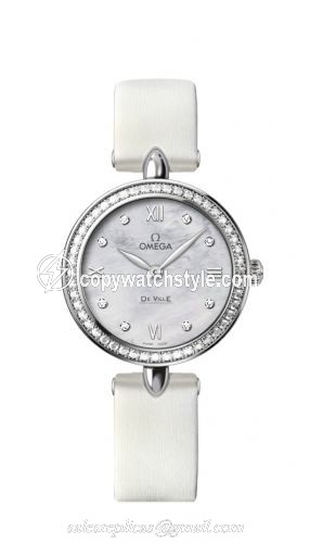 Omega De Ville Prestige Dewdrop Quartz 27.4 Stainless Steel / MOP / Diamond 424.17.27.60.55.001