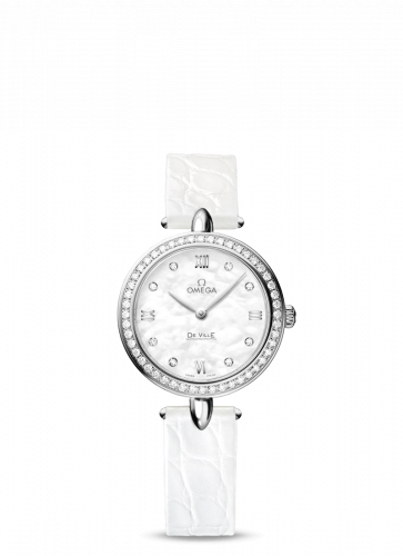 Omega De Ville Prestige Dewdrop Quartz 27.4 Stainless Steel / MOP / Diamond 424.18.27.60.55.001 Omega De Ville Prestige Dewdrop Quartz 27.4 Stainless Steel / MOP / Diamond 424.18.27.60.55.001