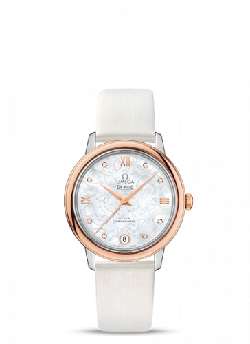 Omega De Ville Prestige Co-Axial 32.7 Stainless Steel / Red Gold / MOP Butterfly 424.22.33.20.55.001 Omega De Ville Prestige Co-Axial 32.7 Stainless Steel / Red Gold / MOP Butterfly 424.22.33.20.55.001