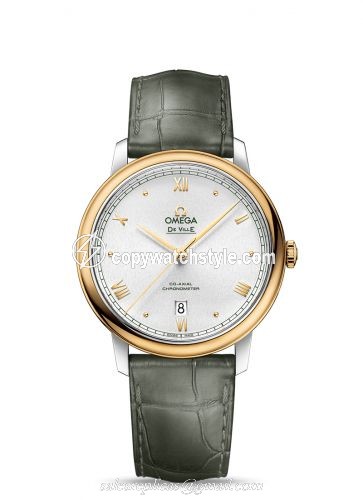 Omega De Ville Prestige Co-Axial 39.5 Stainless Steel / Yellow Gold / Silver Sunburst 424.23.40.20.02.004 Omega De Ville Prestige Co-Axial 39.5 Stainless Steel / Yellow Gold / Silver Sunburst 424.23.40.20.02.004