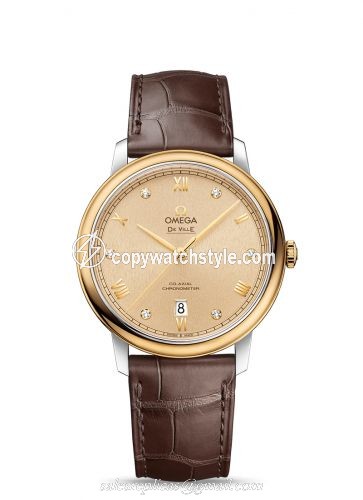 Omega De Ville Prestige Co-Axial 39.5 Stainless Steel / Yellow Gold / Moonshine Sunburst 424.23.40.20.58.002 Omega De Ville Prestige Co-Axial 39.5 Stainless Steel / Yellow Gold / Moonshine Sunburst 424.23.40.20.58.002