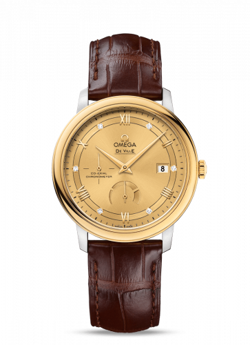 Omega De Ville Prestige Co-Axial 39.5 Power Reserve Stainless Steel / Yellow Gold / Vintage Champagne 424.23.40.21.58.001 Omega De Ville Prestige Co-Axial 39.5 Power Reserve Stainless Steel / Yellow Gold / Vintage Champagne 424.23.40.21.58.001