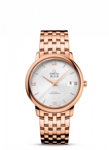 Omega De Ville Prestige Co-Axial 36.8 Red Gold / Silver / Bracelet 424.50.37.20.02.001 Omega De Ville Prestige Co-Axial 36.8 Red Gold / Silver / Bracelet 424.50.37.20.02.001
