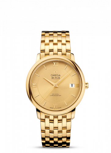 Omega De Ville Prestige Co-Axial 36.8 Yellow Gold / Champagne / Bracelet 424.50.37.20.08.001 Omega De Ville Prestige Co-Axial 36.8 Yellow Gold / Champagne / Bracelet 424.50.37.20.08.001