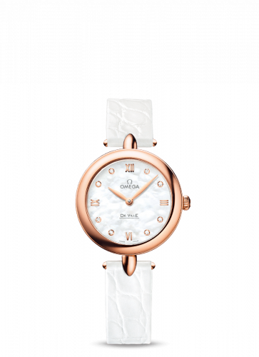 Omega De Ville Prestige Dewdrop Quartz 27.4 Red Gold / MOP 424.53.27.60.55.002 Omega De Ville Prestige Dewdrop Quartz 27.4 Red Gold / MOP 424.53.27.60.55.002