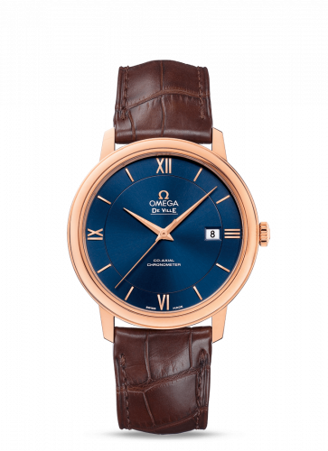Omega De Ville Prestige Co-Axial 39.5 Red Gold / Blue 424.53.40.20.03.002 Omega De Ville Prestige Co-Axial 39.5 Red Gold / Blue 424.53.40.20.03.002