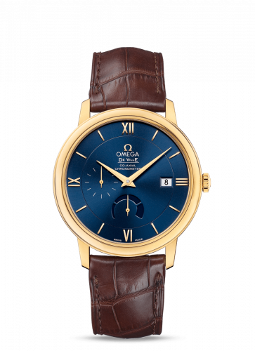 Omega De Ville Prestige Co-Axial 39.5 Power Reserve Yellow Gold / Blue 424.53.40.21.03.001