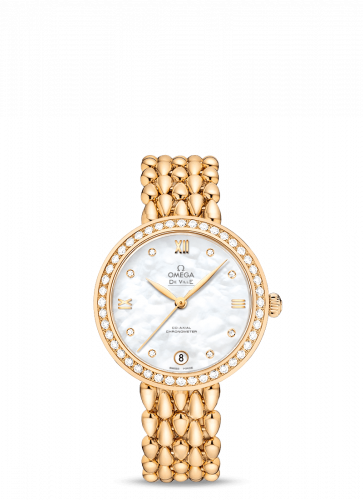 Omega De Ville Prestige Dewdrop Co-Axial 32.7 Yellow Gold / Diamond / MOP / Diamond / Bracelet 424.55.33.20.55.009