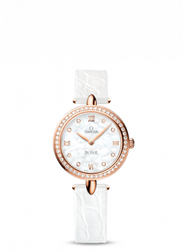 Omega De Ville Prestige Dewdrop Quartz 27.4 Red Gold / Diamond 424.58.27.60.55.002 Omega De Ville Prestige Dewdrop Quartz 27.4 Red Gold / Diamond 424.58.27.60.55.002