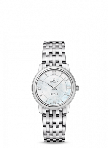 Omega De Ville Prestige Quartz 27.4 Stainless Steel / MOP / Bracelet 424.10.27.60.05.001 Omega De Ville Prestige Quartz 27.4 Stainless Steel / MOP / Bracelet 424.10.27.60.05.001