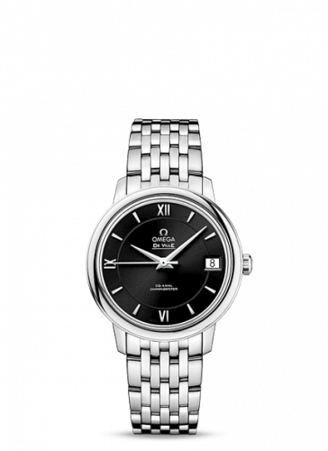 Omega De Ville Prestige Co-Axial 32.7 Stainless Steel / Black / Bracelet 424.10.33.20.01.001 Omega De Ville Prestige Co-Axial 32.7 Stainless Steel / Black / Bracelet 424.10.33.20.01.001