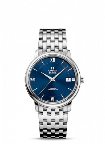 Omega De Ville Prestige Co-Axial 36.8 Stainless Steel / Blue / Bracelet 424.10.37.20.03.001