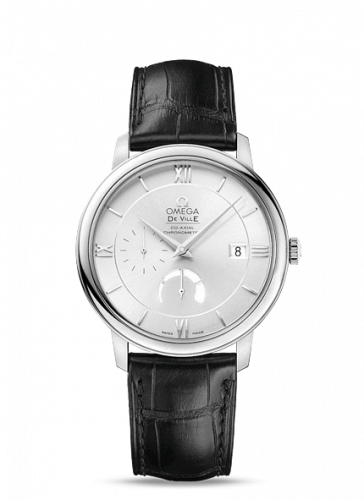 Omega De Ville Prestige Co-Axial 39.5 Power Reserve Stainless Steel / Silver 424.13.40.21.02.001
