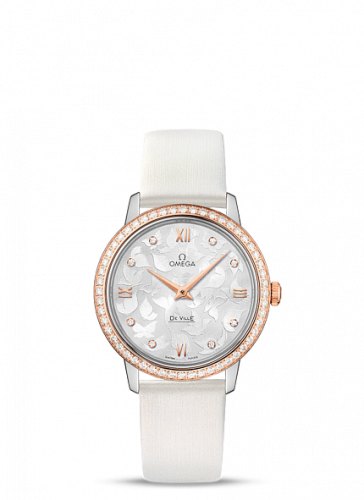 Omega De Ville Prestige Quartz 32.7 Butterfly Stainless Steel / Red Gold 424.27.33.60.52.001