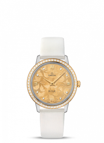 Omega De Ville Prestige Quartz 32.7 Butterfly Stainless Steel / Yellow Gold / Diamond 424.27.33.60.58.001 Omega De Ville Prestige Quartz 32.7 Butterfly Stainless Steel / Yellow Gold / Diamond 424.27.33.60.58.001