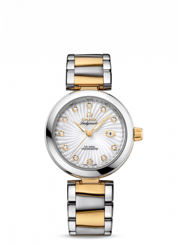 Omega LadyMatic Co-Axial 34 Stainless Steel / Yellow Gold / MOP / Bracelet 425.20.34.20.55.002