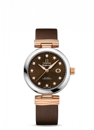 Omega LadyMatic Co-Axial 34 Stainless Steel / Red Gold / Brown 425.22.34.20.63.001 Omega LadyMatic Co-Axial 34 Stainless Steel / Red Gold / Brown 425.22.34.20.63.001