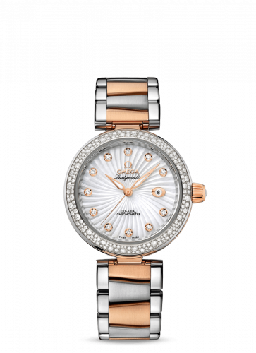 Omega LadyMatic Co-Axial 34 Stainless Steel / Red Gold / Diamond / MOP / Bracelet 425.25.34.20.55.001 Omega LadyMatic Co-Axial 34 Stainless Steel / Red Gold / Diamond / MOP / Bracelet 425.25.34.20.55.001