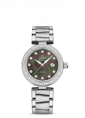 Omega LadyMatic Co-Axial 34 Stainless Steel / Diamond / Brown MOP / Bracelet 425.35.34.20.57.004 Omega LadyMatic Co-Axial 34 Stainless Steel / Diamond / Brown MOP / Bracelet 425.35.34.20.57.004