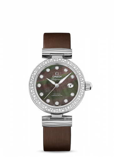 Omega LadyMatic Co-Axial 34 Stainless Steel / Diamond / Grey MOP 425.37.34.20.57.004 Omega LadyMatic Co-Axial 34 Stainless Steel / Diamond / Grey MOP 425.37.34.20.57.004