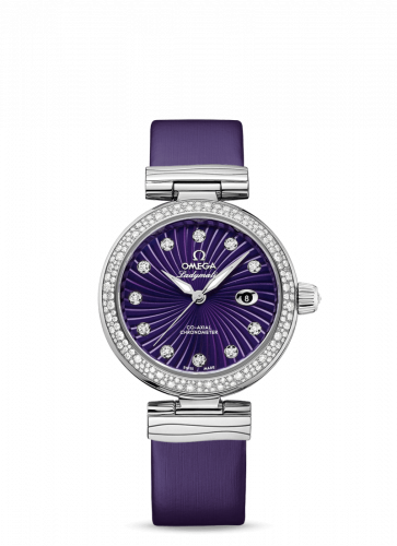 Omega LadyMatic Co-Axial 34 Stainless Steel / Diamond / Purple 425.37.34.20.60.001 Omega LadyMatic Co-Axial 34 Stainless Steel / Diamond / Purple 425.37.34.20.60.001