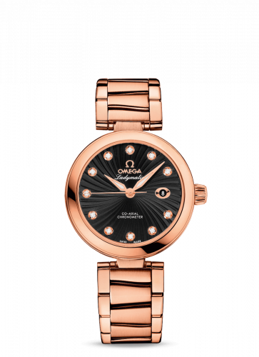 Omega LadyMatic Co-Axial 34 Red Gold / Black / Bracelet 425.60.34.20.51.001 Omega LadyMatic Co-Axial 34 Red Gold / Black / Bracelet 425.60.34.20.51.001