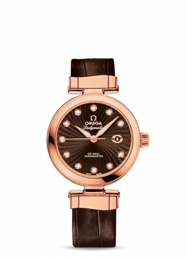 Omega LadyMatic Co-Axial 34 Red Gold / Brown 425.63.34.20.63.001 Omega LadyMatic Co-Axial 34 Red Gold / Brown 425.63.34.20.63.001