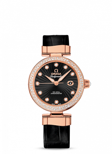 Omega LadyMatic Co-Axial 34 Red Gold / Diamond / Black 425.68.34.20.51.001 Omega LadyMatic Co-Axial 34 Red Gold / Diamond / Black 425.68.34.20.51.001