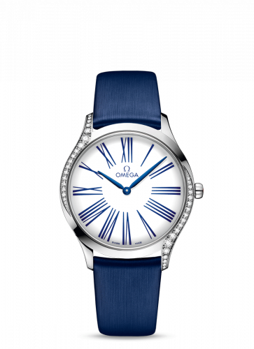 Omega De Ville Tresor 36 Stainless Steel / White Roman / Fabric 428.17.36.60.04.001 Omega De Ville Tresor 36 Stainless Steel / White Roman / Fabric 428.17.36.60.04.001