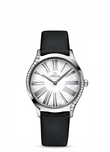 Omega De Ville Tresor 36 Stainless Steel / MOP Roman / Fabric 428.17.36.60.05.001