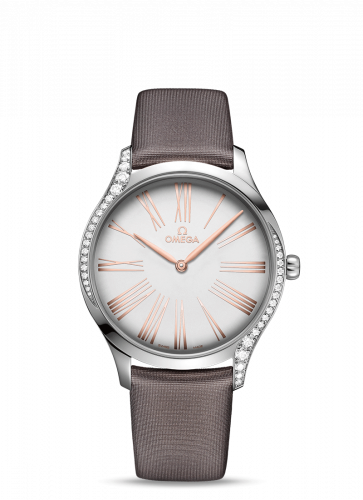 Omega De Ville Tresor 39 Stainless Steel / Silver Roman / Fabric 428.17.39.60.02.001