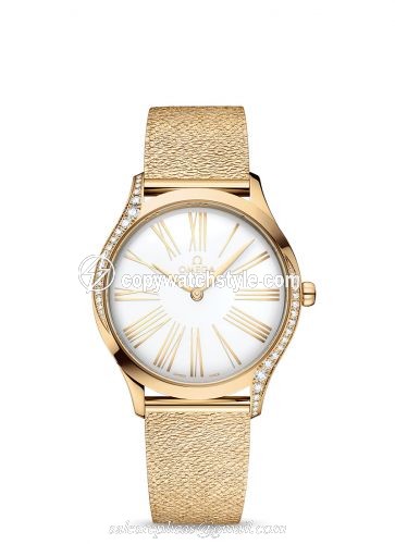Omega De Ville Tresor 36 Moonshine Gold / White / Mesh 428.55.36.60.04.001 Omega De Ville Tresor 36 Moonshine Gold / White / Mesh 428.55.36.60.04.001