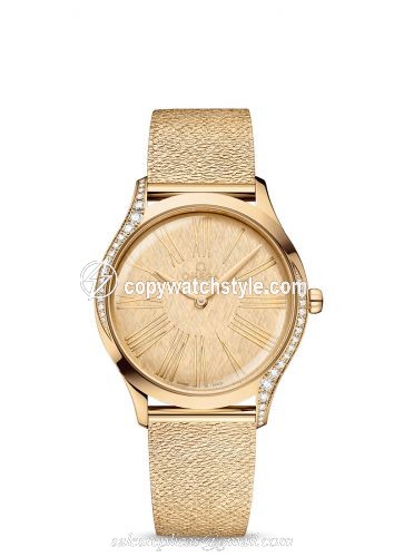 Omega De Ville Tresor 36 Moonshine Gold / Moonshine Silk / Mesh 428.55.36.60.99.001