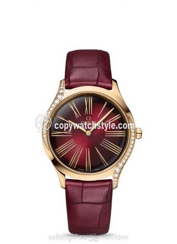 Omega De Ville Tresor 36 Moonshine Gold / Brown Roman / Fabric 428.58.36.60.11.001