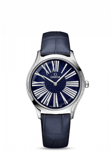 Omega De Ville Tresor 36 Canopus Gold / Aventurine Roman / Alligator 428.58.36.60.53.001