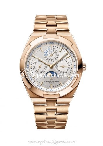 Vacheron Constantin Overseas Ultra-Thin Perpetual Calendar Pink Gold / Silver / Bracelet 4300V/120R-B064 Vacheron Constantin Overseas Ultra-Thin Perpetual Calendar Pink Gold / Silver / Bracelet 4300V/120R-B064