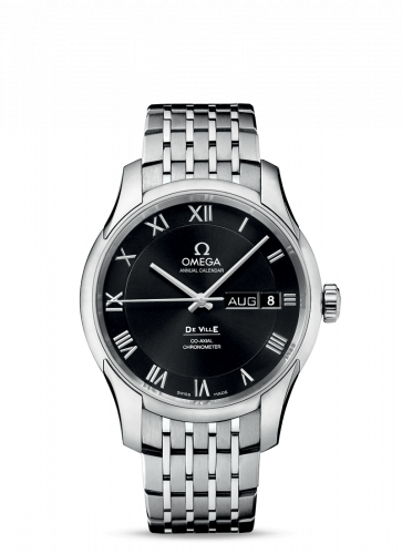 Omega De Ville Co-Axial Annual Calendar Stainless Steel / Black / Bracelet 431.10.41.22.01.001 Omega De Ville Co-Axial Annual Calendar Stainless Steel / Black / Bracelet 431.10.41.22.01.001