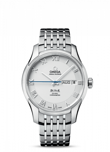 Omega De Ville Co-Axial Annual Calendar Stainless Steel / Silver / Bracelet 431.10.41.22.02.001 Omega De Ville Co-Axial Annual Calendar Stainless Steel / Silver / Bracelet 431.10.41.22.02.001
