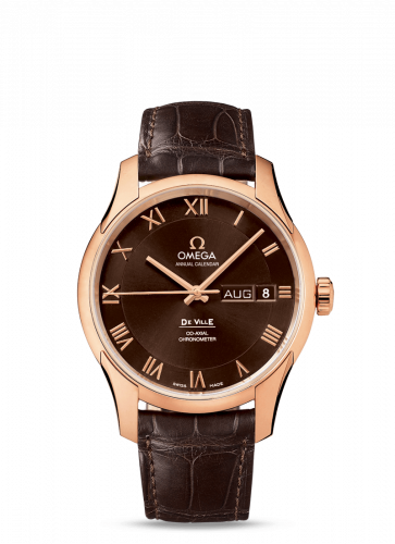 Omega De Ville Co-Axial Annual Calendar Red Gold / Brown / Alligator 431.53.41.22.13.001 Omega De Ville Co-Axial Annual Calendar Red Gold / Brown / Alligator 431.53.41.22.13.001