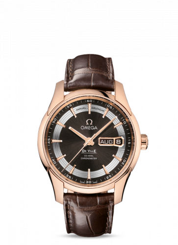 Omega De Ville Hour Vision Co-Axial Annual Calendar Red Gold / Brown / Alligator 431.63.41.22.13.001 Omega De Ville Hour Vision Co-Axial Annual Calendar Red Gold / Brown / Alligator 431.63.41.22.13.001