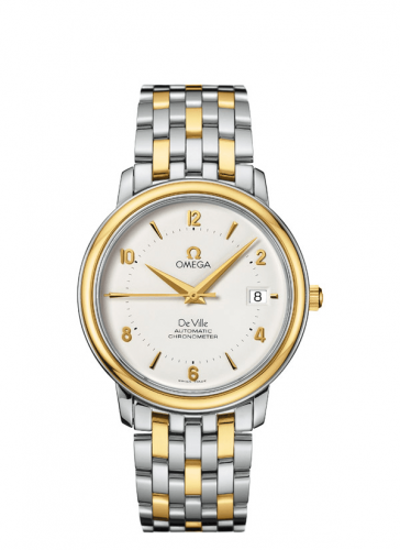 Omega De Ville Prestige Automatic 36.5 Stainless Steel / Yellow Gold / Silver / Bracelet 4312.21.00