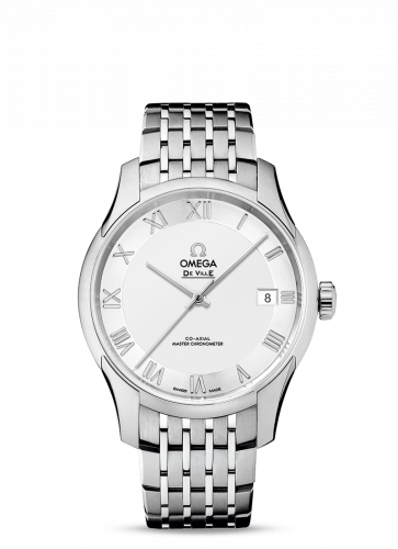 Omega De Ville Hour Vision Master Chronometer Stainless Steel / Silver / Bracelet 433.10.41.21.02.001 Omega De Ville Hour Vision Master Chronometer Stainless Steel / Silver / Bracelet 433.10.41.21.02.001