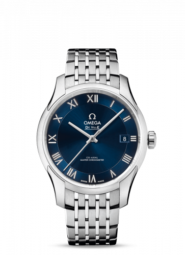 Omega De Ville Hour Vision Master Chronometer Stainless Steel / Blue / Bracelet 433.10.41.21.03.001 Omega De Ville Hour Vision Master Chronometer Stainless Steel / Blue / Bracelet 433.10.41.21.03.001