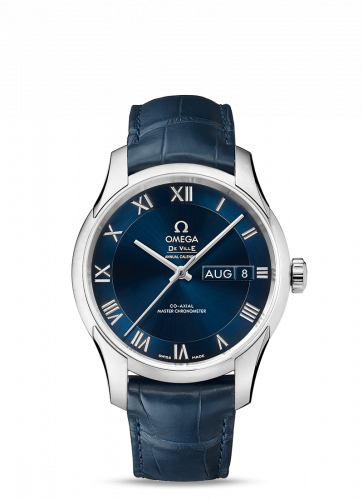 Omega De Ville Hour Vision Master Chronometer Annual Calendar Stainless Steel / Blue 433.13.41.22.03.001 Omega De Ville Hour Vision Master Chronometer Annual Calendar Stainless Steel / Blue 433.13.41.22.03.001
