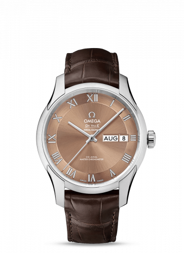 Omega De Ville Hour Vision Master Chronometer Annual Calendar Stainless Steel / Brown 433.13.41.22.10.001 Omega De Ville Hour Vision Master Chronometer Annual Calendar Stainless Steel / Brown 433.13.41.22.10.001